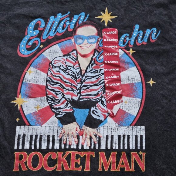 Elton John T Shirt Womens XL Black Rocket Man 2024 HST Global Ltd Official Merch - Picture 9 of 13